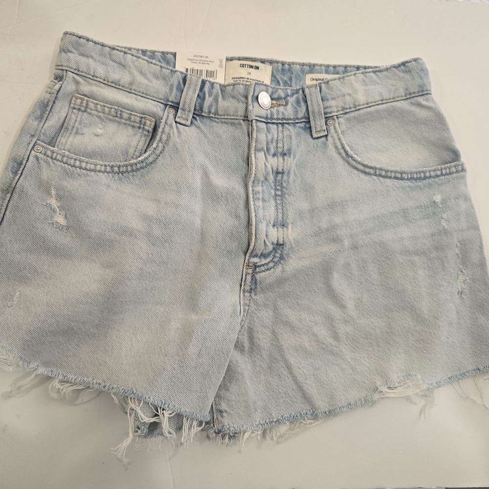 Light Blue Denim Shorts